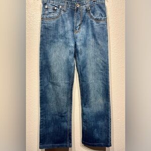 Vintage Versace Dark Wash Distressed Jeans - Size 30 (Men’s)